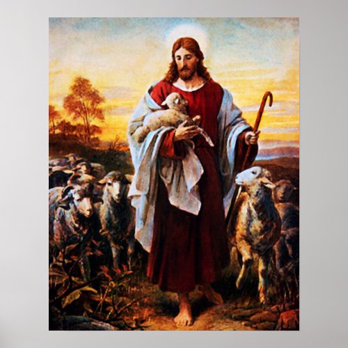 Jesus The Good Shepherd 01 Poster A