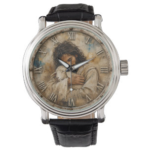 Jesus the Good Shepherd Christian Bible Art Watch