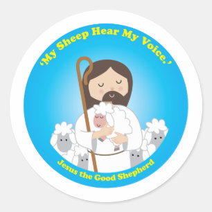 Jesus the Good Shepherd Classic Round Sticker