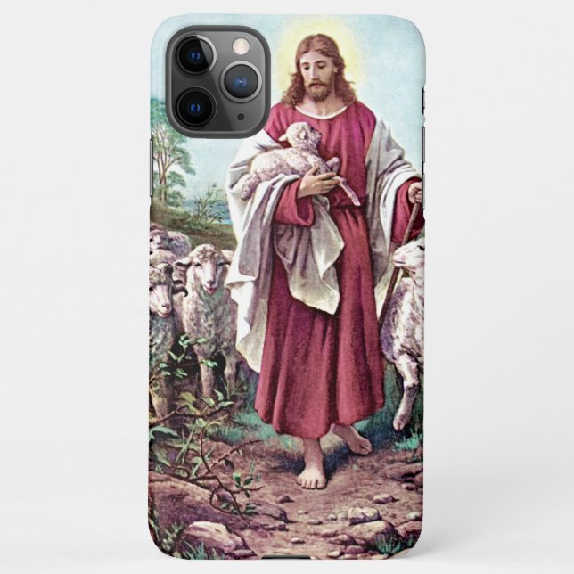 Jesus, the Good Shepherd iPhone Case (Back)