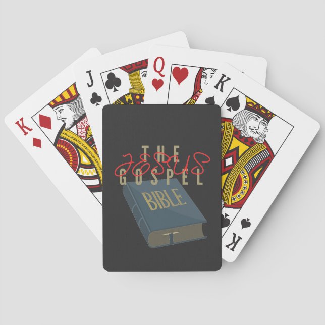 Jesus The Gospel Bible Poker Cards (Back)