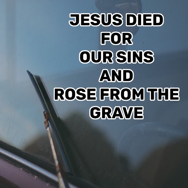 Jesus _The Gospel Message Car Sticker (Creator Uploaded)