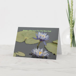 Jesus - the hope for the New Year Holiday Card
