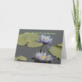 Jesus - the hope for the New Year Holiday Card