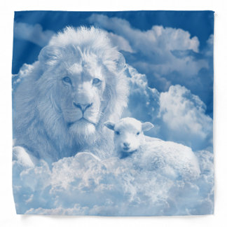 JESUS THE LAMB AND JESUS THE LION BANDANA