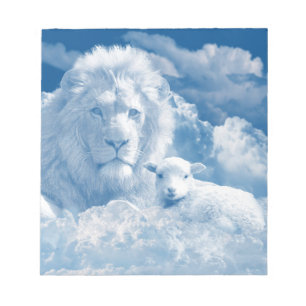 JESUS THE LAMB AND JESUS THE LION NOTEPAD