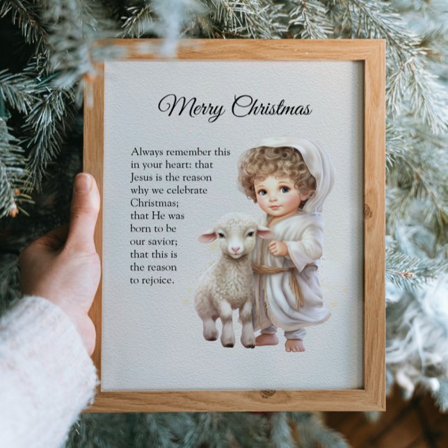 Jesus The Lamb Of God Christmas Poster (Creator Uploaded)