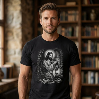 Jesus The Light of the World Knocking at the Door T-Shirt
