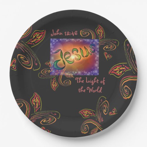 Jesus The Light of the World Paper Plates