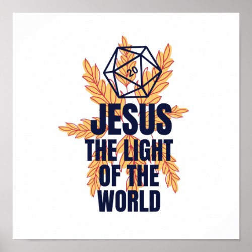 Jesus the light of the world poster