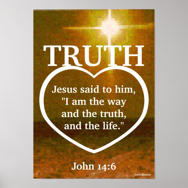 Jesus The Light Of Truth Bible Verse-Customize Poster (Front)