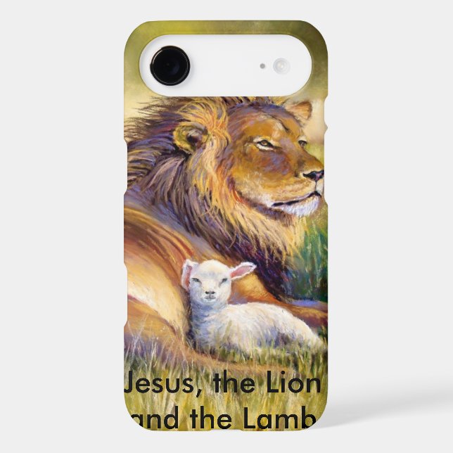 Jesus, the lion and the Lamb Case-Mate iPhone Case (Back)