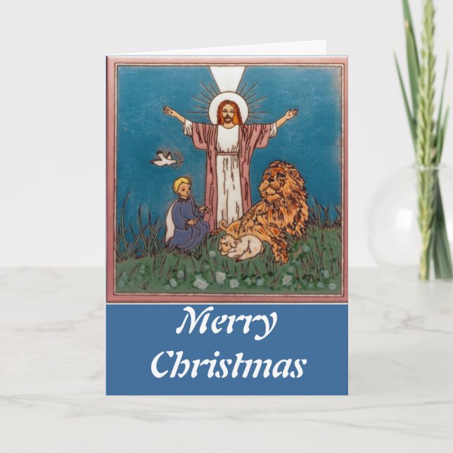 Jesus the Lion and the Lamb Holiday Card (Front)