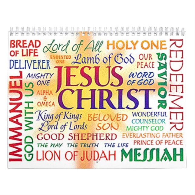 JESUS THE NAME ABOVE ALL NAMES CALENDAR | Zazzle