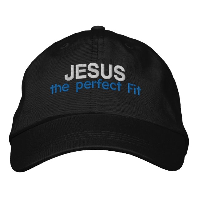 JESUS the perfect Fit Customize It Embroidered Baseball Cap (Front)