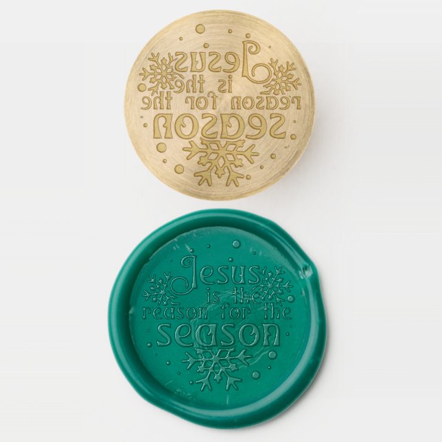 Jesus The Reason For Season Christmas Wax Seal Stamp (Stamped)