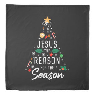 Jesus The Reason For The Season – Christmas Faith Duvet Cover