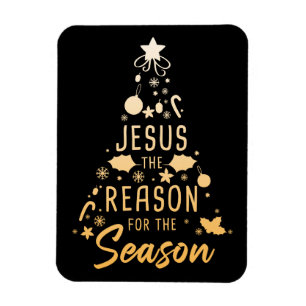 Jesus The Reason For The Season – Christmas Faith Magnet