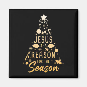 Jesus The Reason For The Season – Christmas Faith Magnet