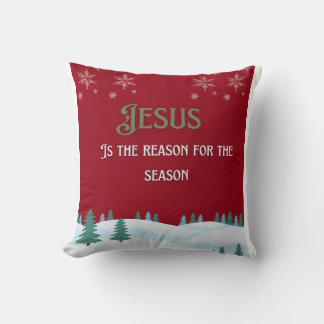 Jesus the reason for the season throw pillow