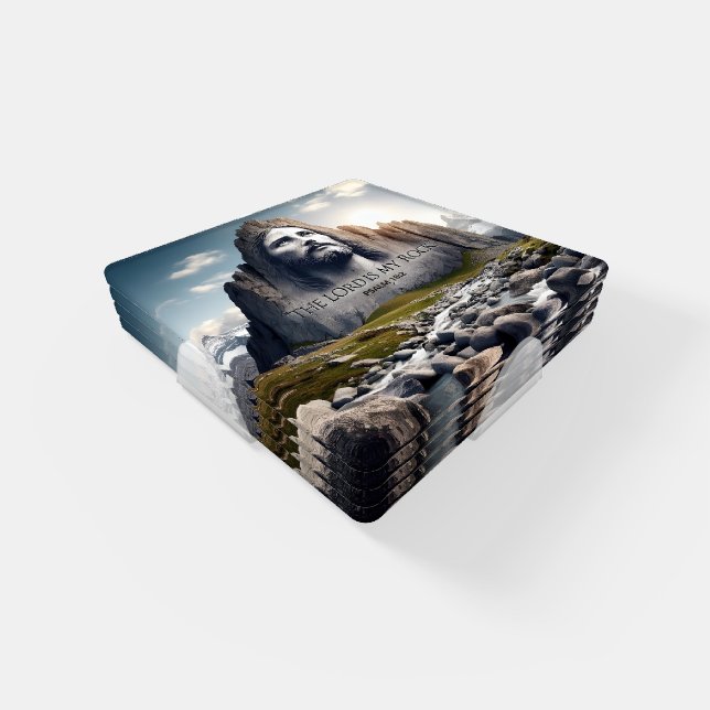 Jesus the Rock of Ages Coaster Set (Set)