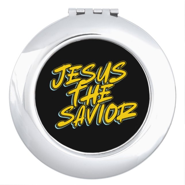 JESUS THE SAVIOR COMPACT MIRROR (Front)