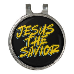 JESUS THE SAVIOR GOLF HAT CLIP