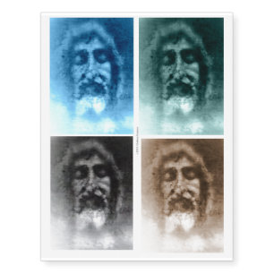 Jesus: The Shroud of Turin Temporary Tattoos