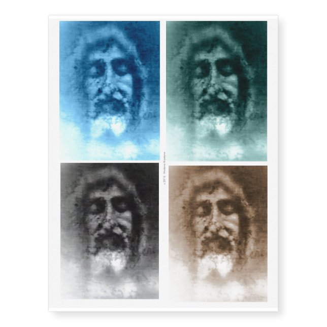 Jesus: The Shroud of Turin Temporary Tattoos (Front)