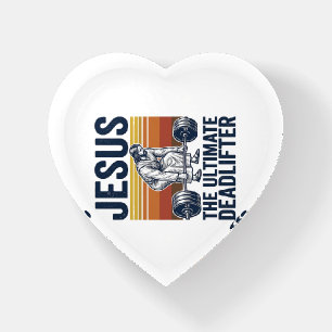 Jesus The Ultimate Deadlifter Vintage Gym Shirt_1 Paperweight