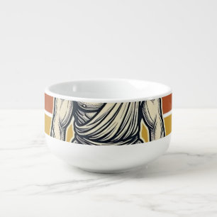 Jesus The Ultimate Deadlifter Vintage Vector Desig Soup Mug