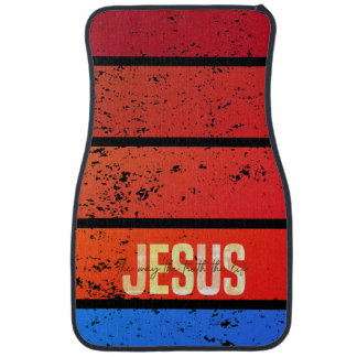 Jesus, the way the truth and the life sunset car floor mat
