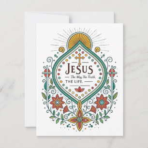 Jesus: The Way, The Truth, The Life Holiday Card