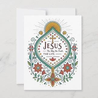Jesus: The Way, The Truth, The Life Holiday Card