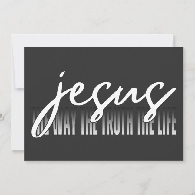Jesus The Way The Truth The Life Invitation (Front)