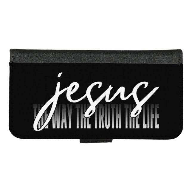 Jesus The Way The Truth The Life iPhone Wallet Case (Front (Horizontal))