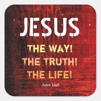 Jesus The Way The Truth The Life John 14:6 Classic Round Sticker