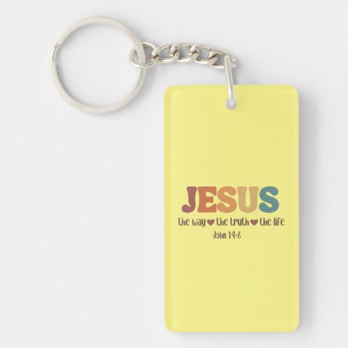 Jesus The Way The Truth The Life Keychain