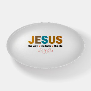 JESUS. THE WAY, THE TRUTH, THE LIFE. PAPERWEIGHT