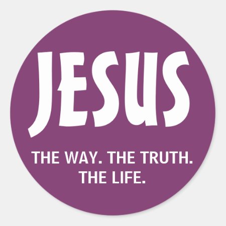 Jesus - The Way. The Truth. The Life. Sticker