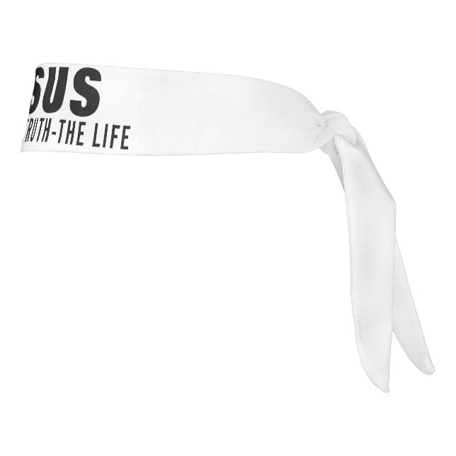 JESUS THE WAY THE TRUTH THE LIFE  TIE HEADBAND (Rotate 90)