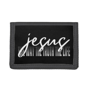 Jesus The Way The Truth The Life Trifold Wallet