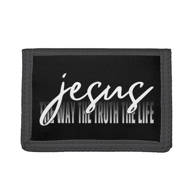 Jesus The Way The Truth The Life Trifold Wallet (Front)