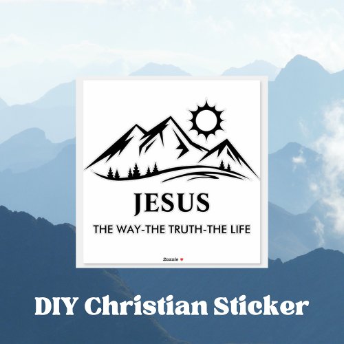 Jesus The Way_Truth_Life Christian Sticker