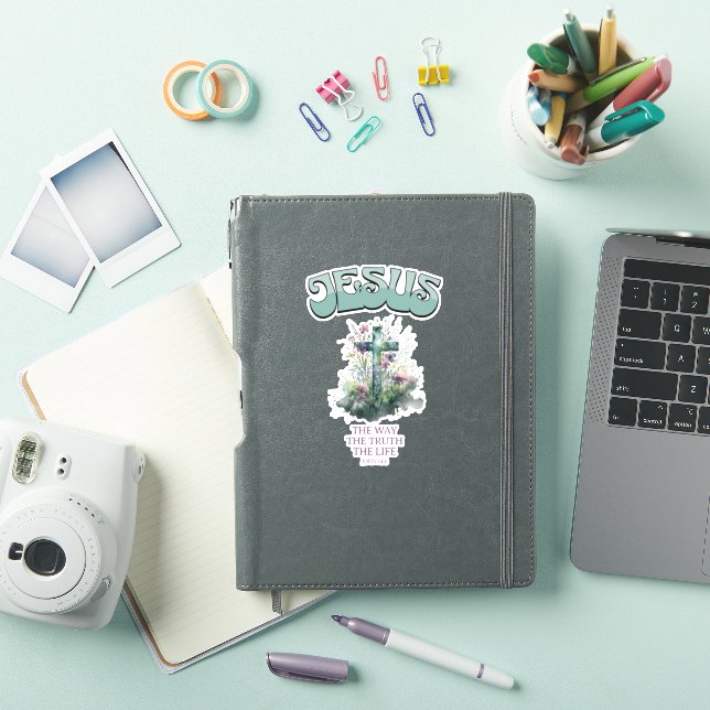 Jesus, The way, Truth & Life Christian Sticker (iPad Cover)