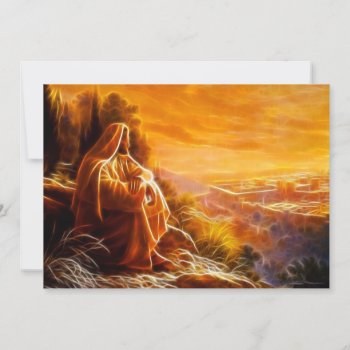 Jesus Thinking About People (you) by TheArtOfPamela at Zazzle