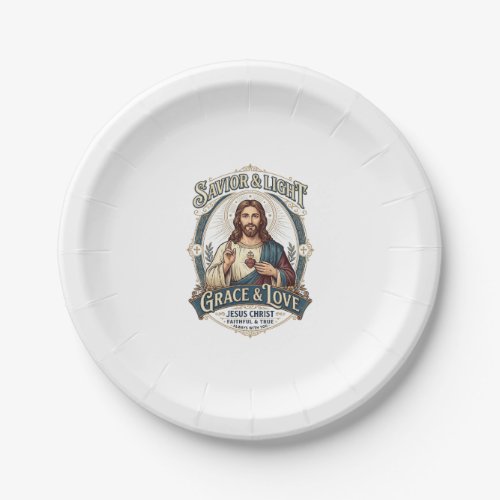Jesus Thrift Store Vintage Hunting Graphic Tee Chr Paper Plates