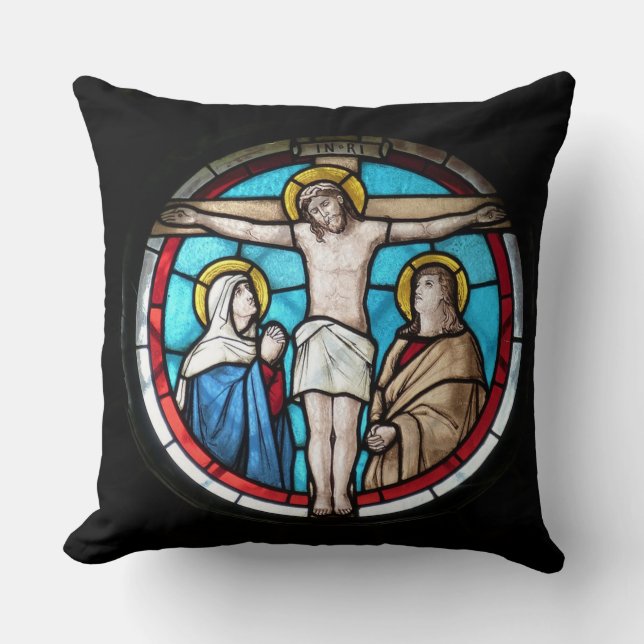 Jesus Throw Pillow (Front)