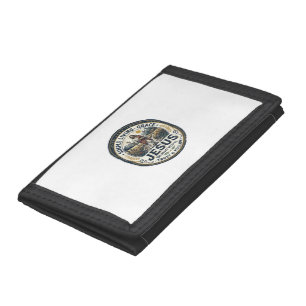 Jesus Tiny House Slow Living Vintage Tri-fold Wallet