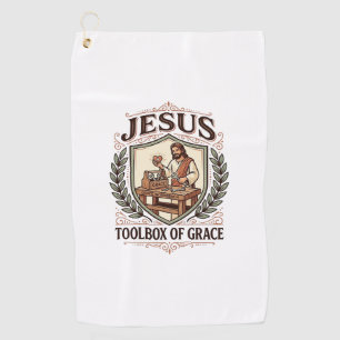 Jesus Toolbox Of Grace Jesus Toolbox Grace Christi Golf Towel